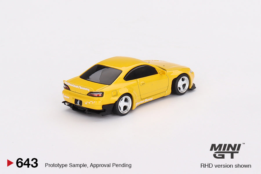 TSM Mini GT 1:64 Nissan Silvia (S15) Rocket Bunny Bronze Yellow
