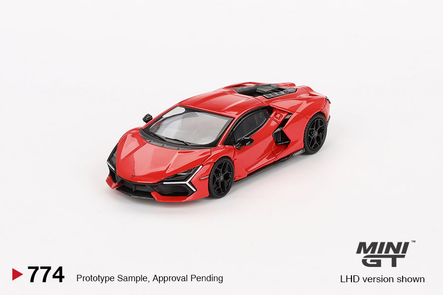 TSM Mini GT 1:64 Lamborghini Revuelto Arancio Dac Lucido RHD