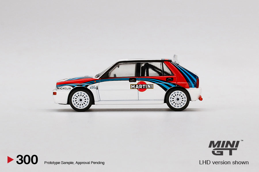 TSM Mini GT 1:64 Lancia Delta HF Integrale Evoluzione Martini Racing LHD