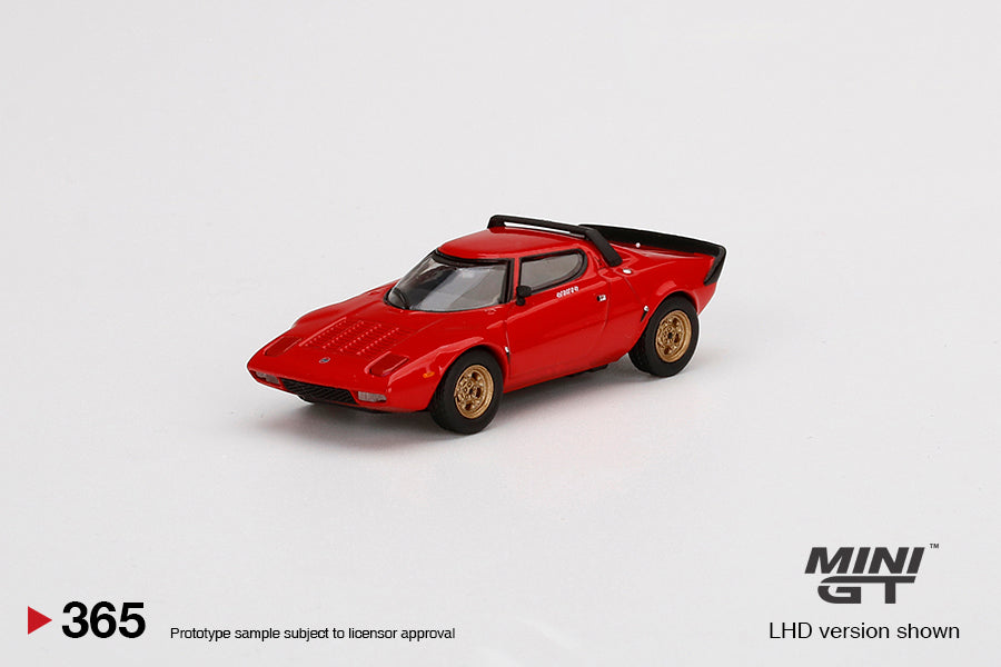 TSM Mini GT 1:64 Lancia Stratos HF Stradale Rosso Arancio (LHD)