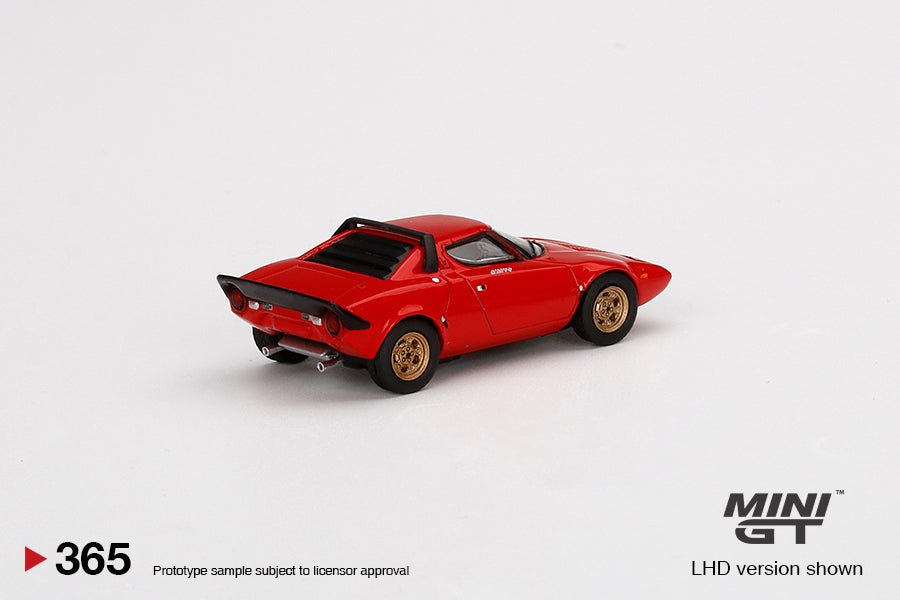 TSM Mini GT 1:64 Lancia Stratos HF Stradale Rosso Arancio (LHD)