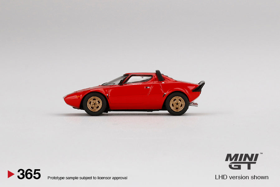 TSM Mini GT 1:64 Lancia Stratos HF Stradale Rosso Arancio (LHD)