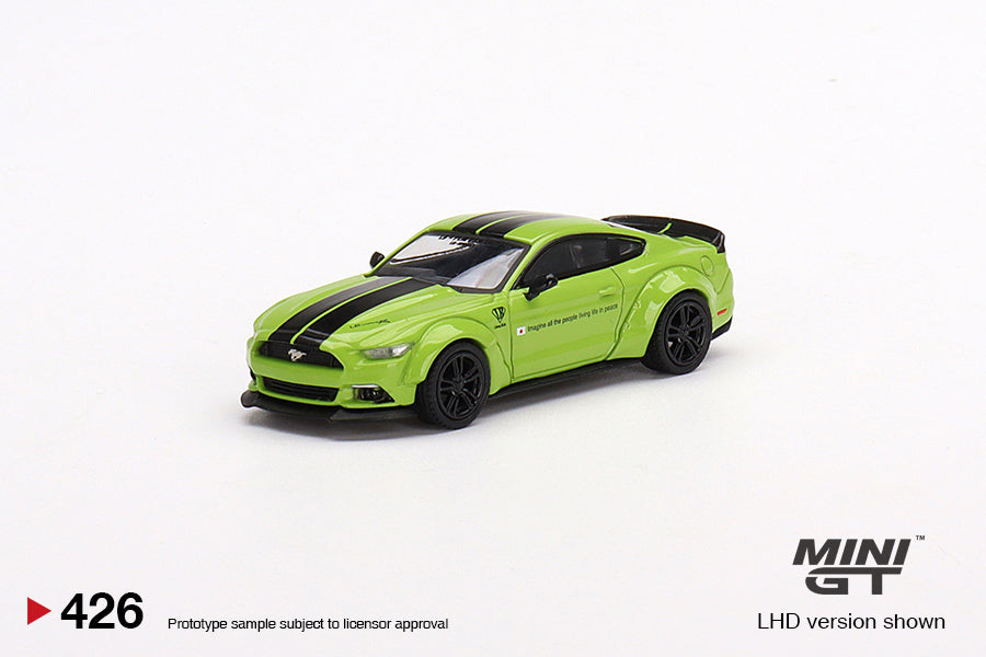 TSM Mini GT 1:64 LB Works Ford Mustang Grabber Lime (RHD)