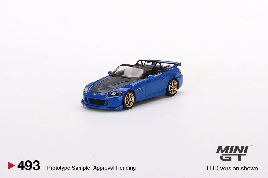 TSM Mini GT 1:64 Honda S2000 (AP2) Mugen Monte Carlo Blue Pearl (RHD)