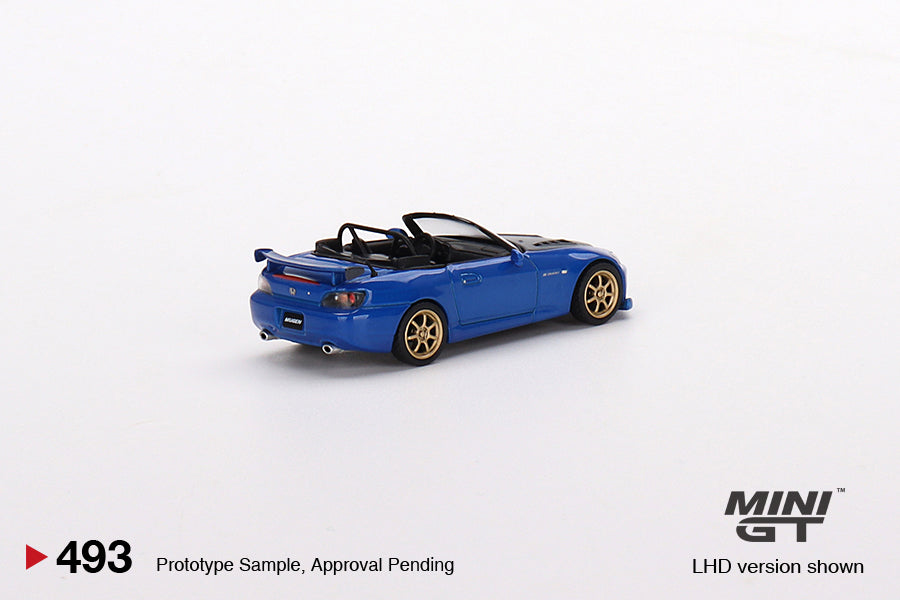 TSM Mini GT 1:64 Honda S2000 (AP2) Mugen Monte Carlo Blue Pearl (RHD)