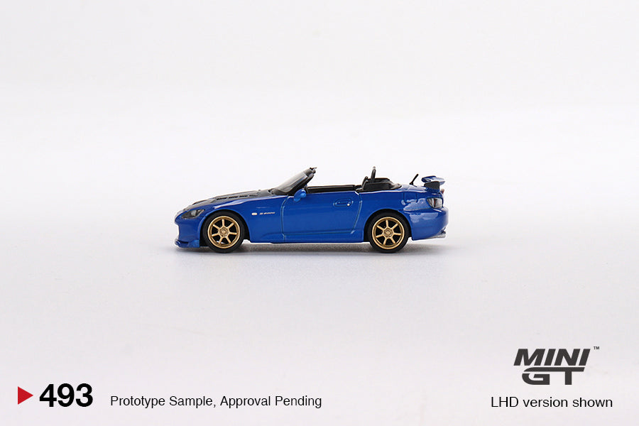 TSM Mini GT 1:64 Honda S2000 (AP2) Mugen Monte Carlo Blue Pearl (RHD)