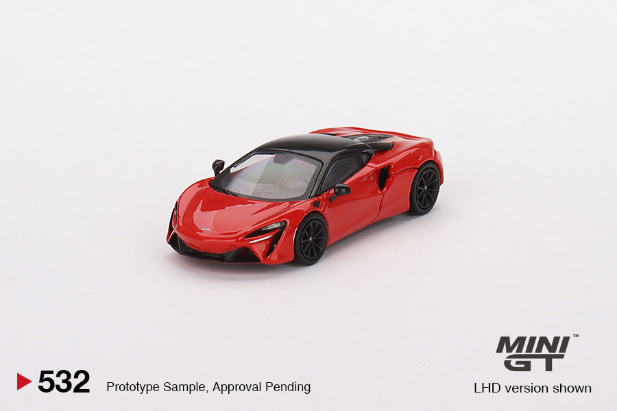 TSM Mini GT 1:64 McLaren Artura Vermillion Red (RHD)