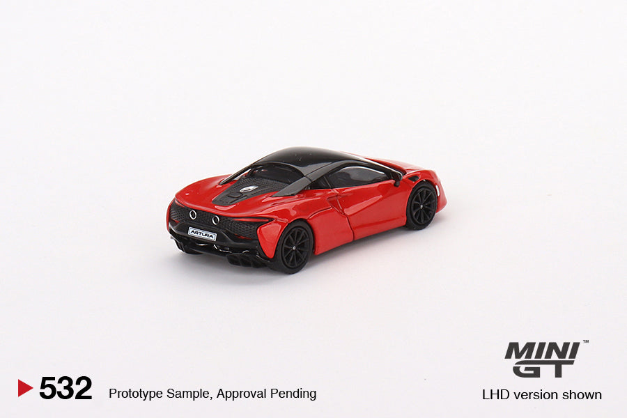 TSM Mini GT 1:64 McLaren Artura Vermillion Red (RHD)
