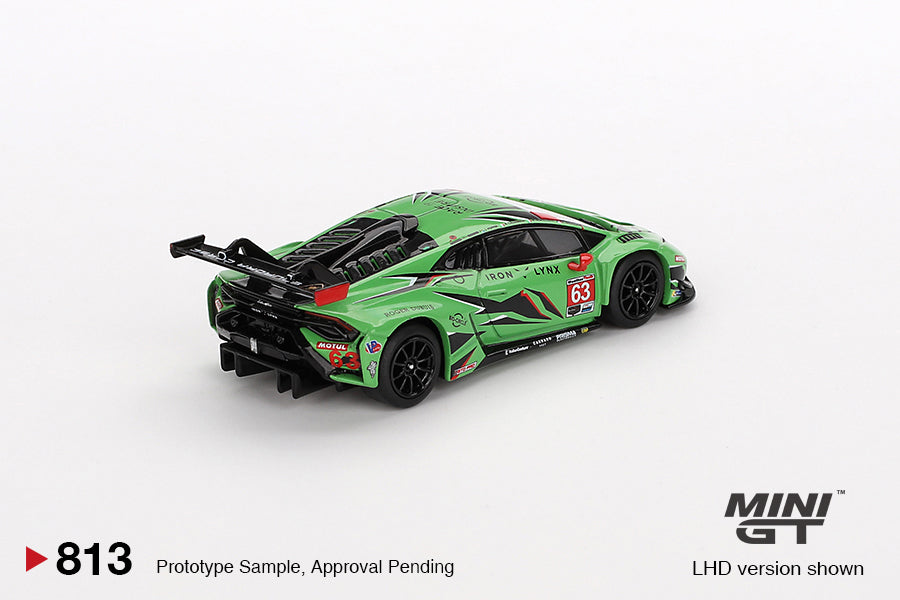TSM Mini GT 1:64 Lamborghini Huracán GT3 EVO2 #63 Iron Lynx IMSA 2023 Daytona 24