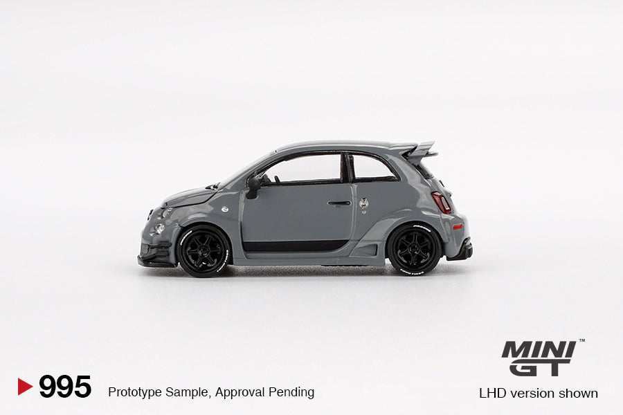 TSM Mini GT 1:64 Abarth 595 LB-WORKS x Abas Works Grey (RHD)