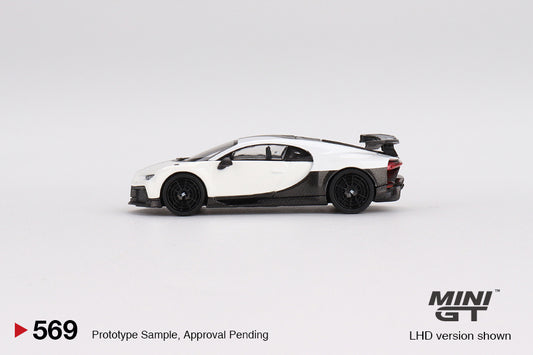 TSM Mini GT 1:64 Bugatti Chiron Pur Sport White (LHD)