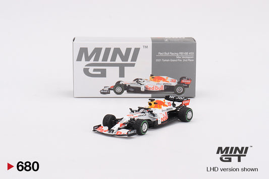 Mini GT 1:64 Red Bull RB16B #33 Max Verstappen 2021 Turkish Grand Prix 2nd Place