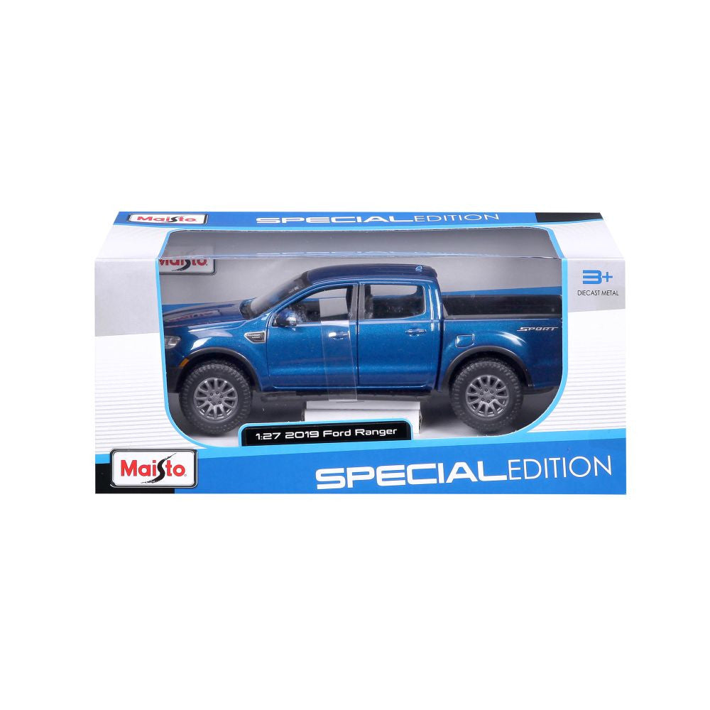 1:27 2019 Ford Ranger Blue Diecast Model Car