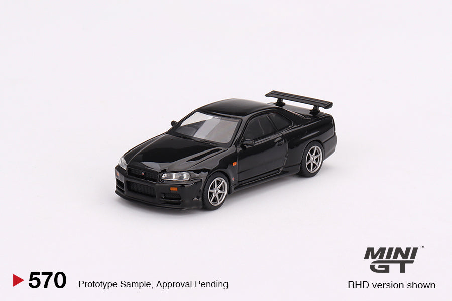 TSM Mini GT 1:64 Nissan Skyline GT-R (R34) V-Spec Black Pearl
