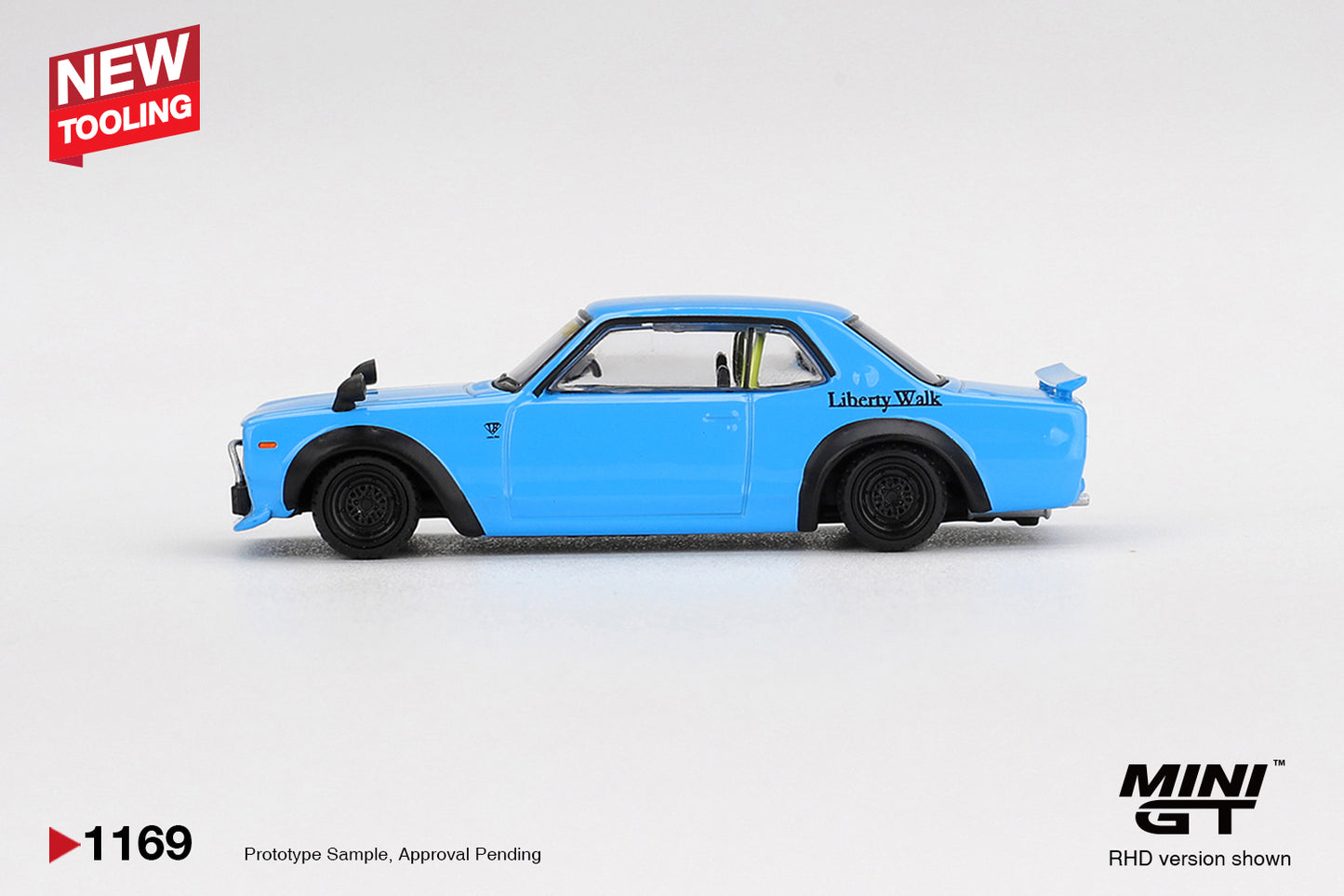 Mini GT 1:64 Nissan LB Works HAKOSUKA Baby Blue