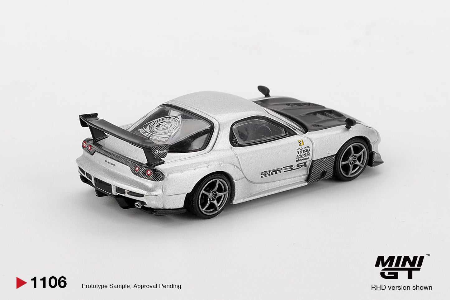 TSM Mini GT 1:64 Mazda RX-7 RE-Amemiya Silver Metallic