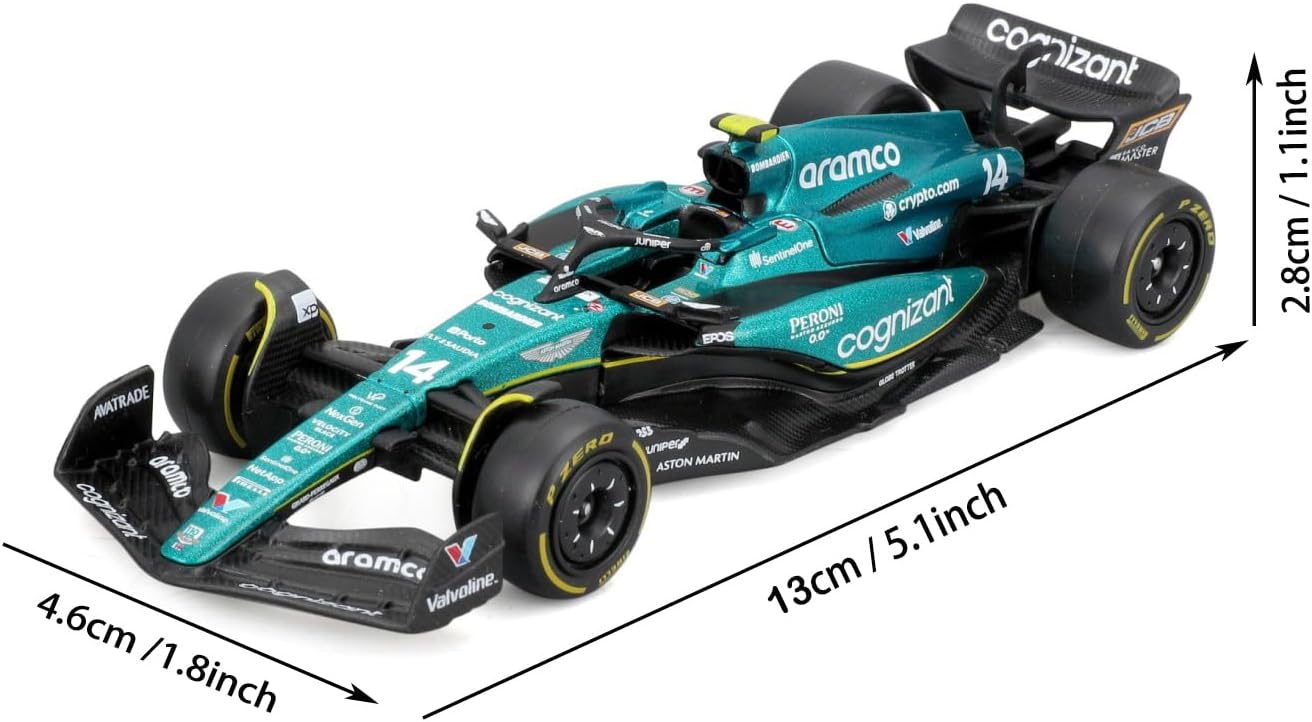 Bburago 1/43 F1 Aston Martin AMR23 Fernando Alonso