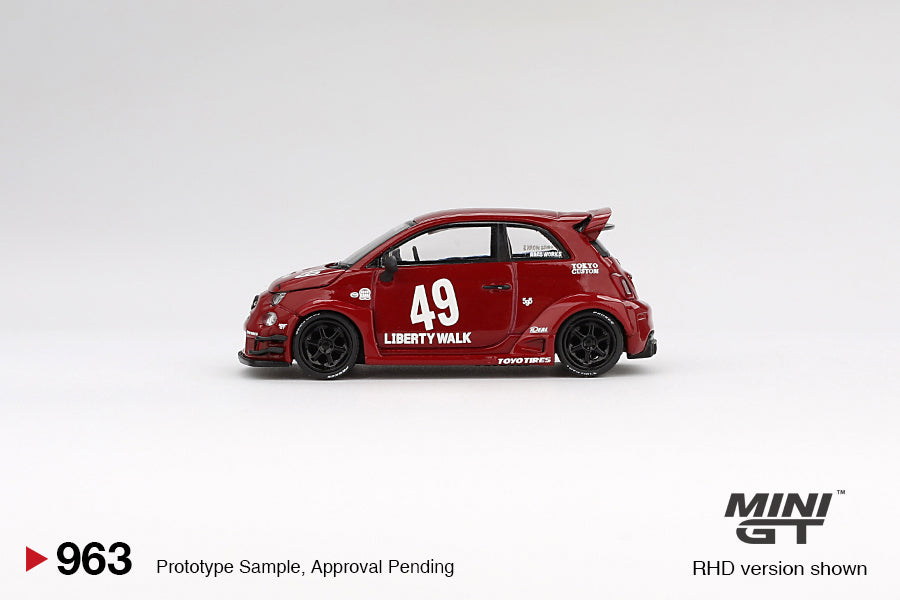 TSM Mini GT 1:64 LB-WORKS x Abas Works ABARTH 595 Red (RHD)