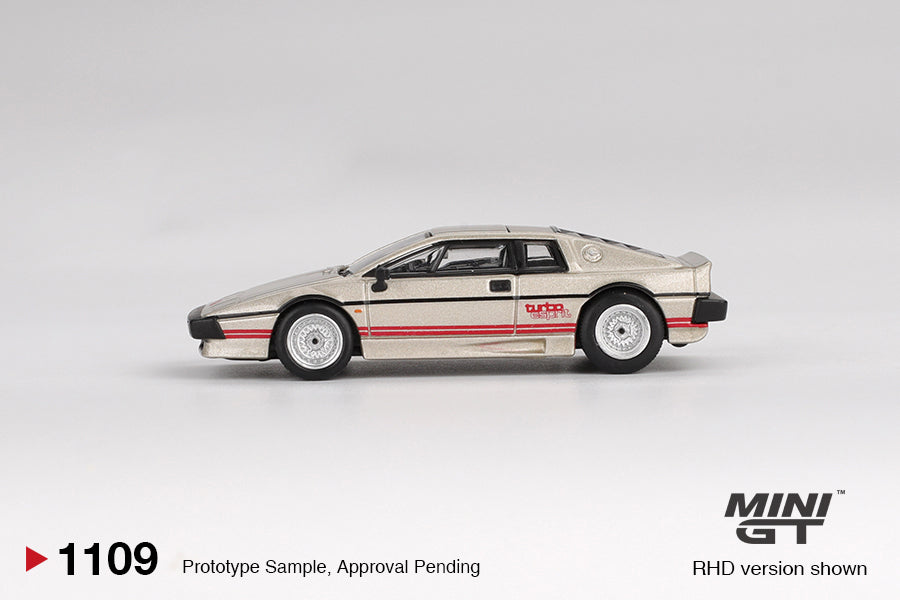 TSM Mini GT 1:64 Lotus Esprit Turbo Metallic Silver