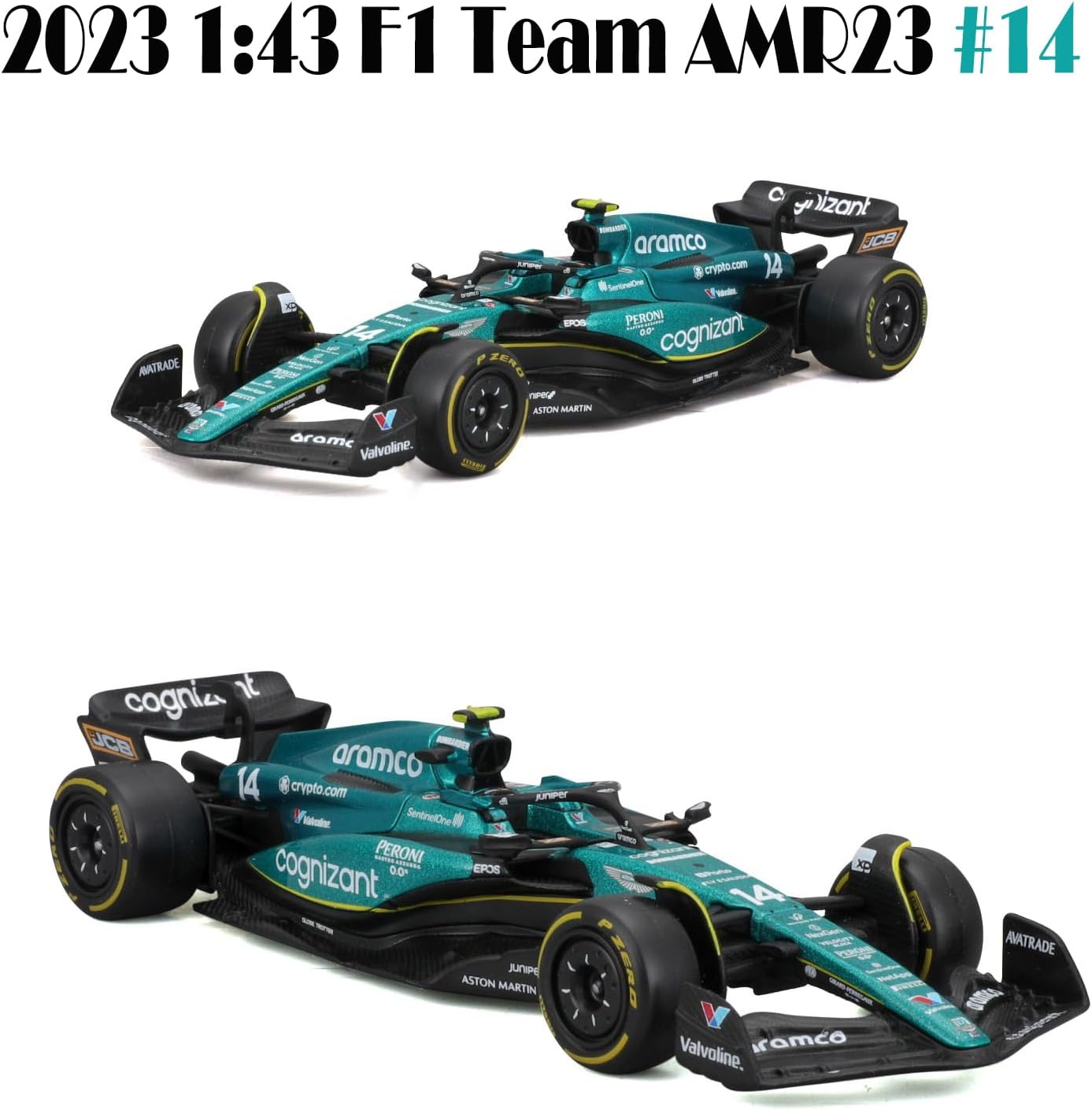 Bburago 1/43 F1 Aston Martin AMR23 Fernando Alonso