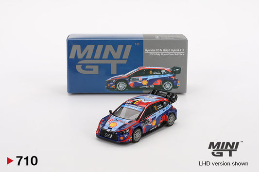 Mini GT 1:64 Hyundai i20 N Rally1 Hybrid #11 2023 Rally Monte Carlo 3rd Place