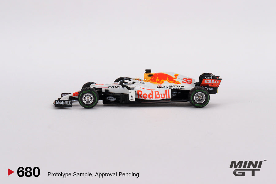 Mini GT 1:64 Red Bull RB16B #33 Max Verstappen 2021 Turkish Grand Prix 2nd Place