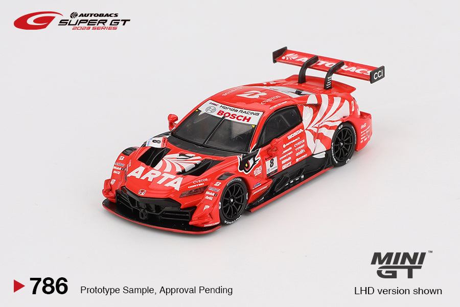 TSM Mini GT 1:64 Honda NSX-GT "Type S" GT500 #8 "ARTA MUGEN NSX-GT " ARTA 2023 SUPER GT Series