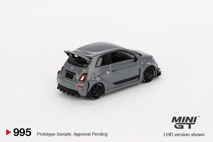 TSM Mini GT 1:64 Abarth 595 LB-WORKS x Abas Works Grey (RHD)