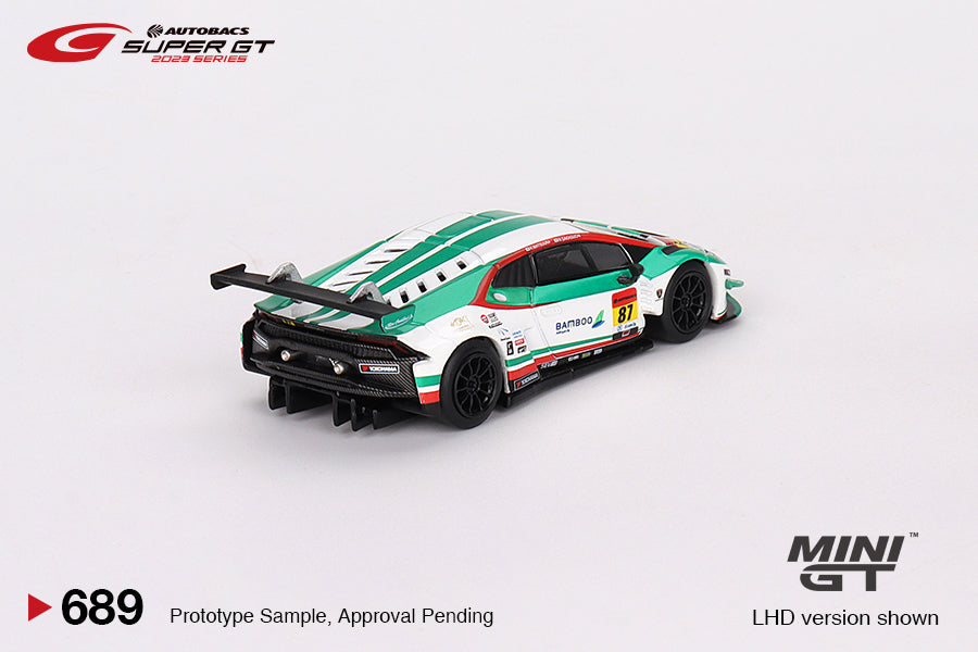 TSM Mini GT 1:64 Lamborghini Huracán GT3 EVO2 #87 "Bamboo Airways Lamborghini GT3" JLOC 2023 SUPER GT SERIES