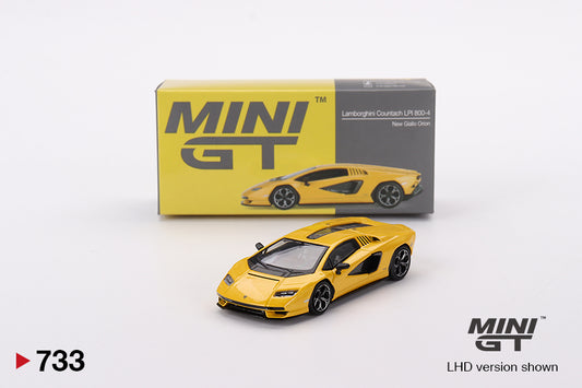 TSM Mini GT 1:64 Lamborghini Countach LPI 800-4 New Giallo Orion