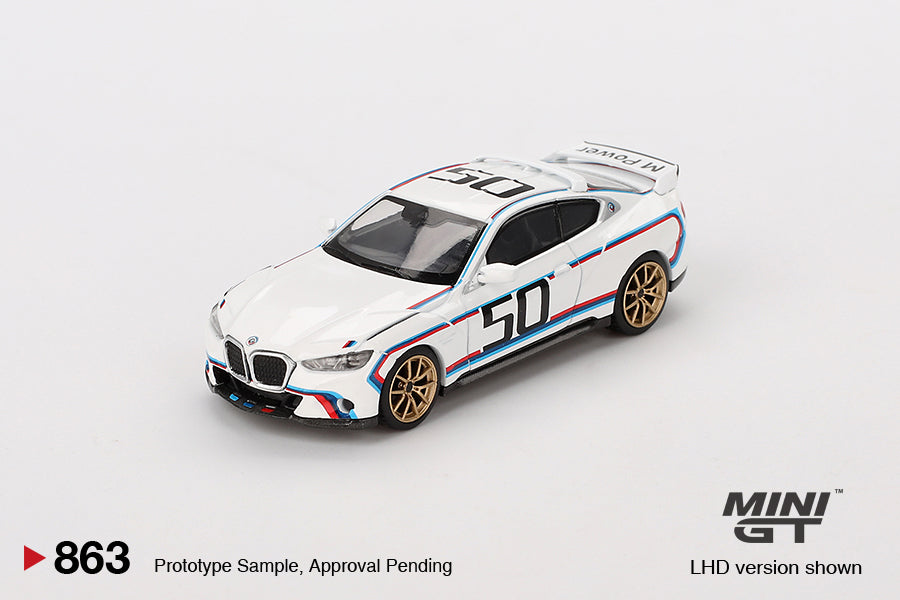 TSM Mini GT 1:64 BMW 3.0 CSL White RHD