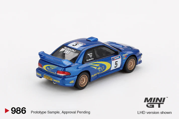 Mini GT 1:64 Subaru Impreza WRC99 #5 1999 Rally Australia Winner