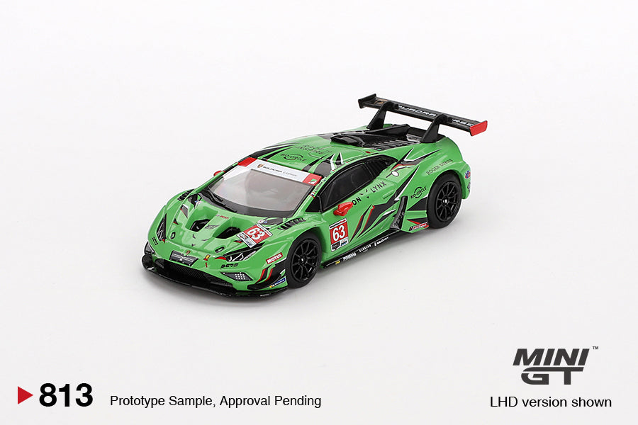 TSM Mini GT 1:64 Lamborghini Huracán GT3 EVO2 #63 Iron Lynx IMSA 2023 Daytona 24