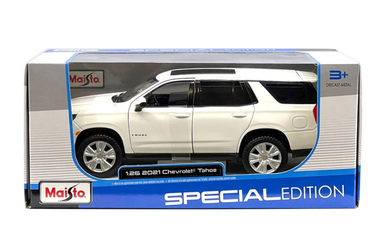 1:24 Chevrolet Tahoe White 2021 Diecast Model Car
