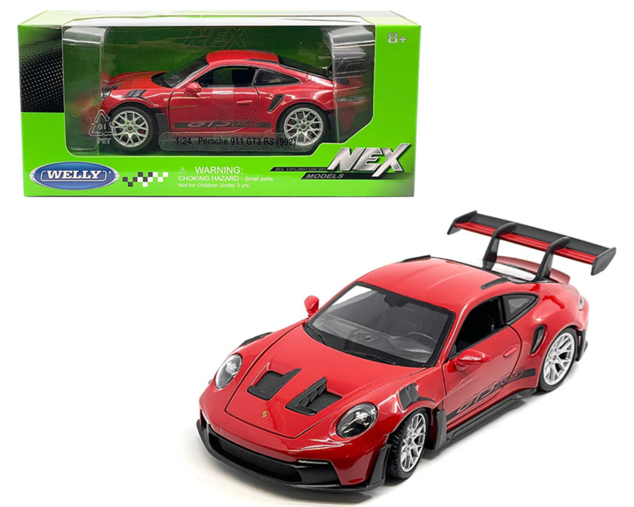1:24 Porsche 911 GT3 RS 992 (Red) Diecast Model Car