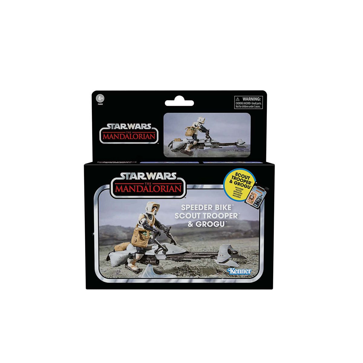 Star Wars 3.75" The Vintage Collection Speeder Bike Scout Trooper & Grogu