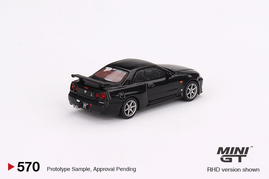 TSM Mini GT 1:64 Nissan Skyline GT-R (R34) V-Spec Black Pearl