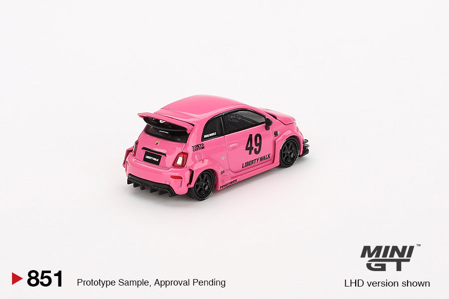 TSM Mini GT 1:64 ABARTH 595 LB-WORKS x Abas Works Pink