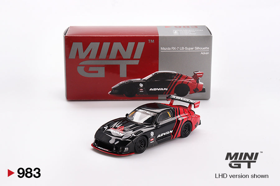 TSM Mini GT 1:64 Mazda RX-7 LB-Super Silhouette Advan RHD