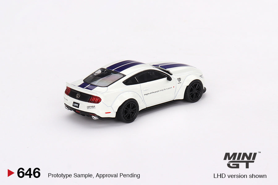 TSM Mini GT 1:64 FORD MUSTANG GT LB-WORKS White