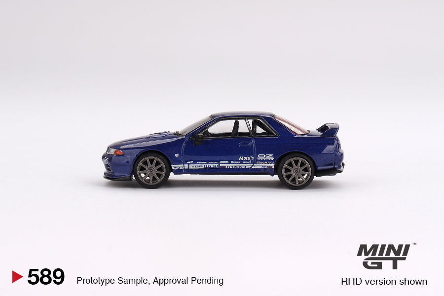 TSM Mini GT 1:64 Nissan Skyline GT-R Top Secret VR32 Metallic Blue