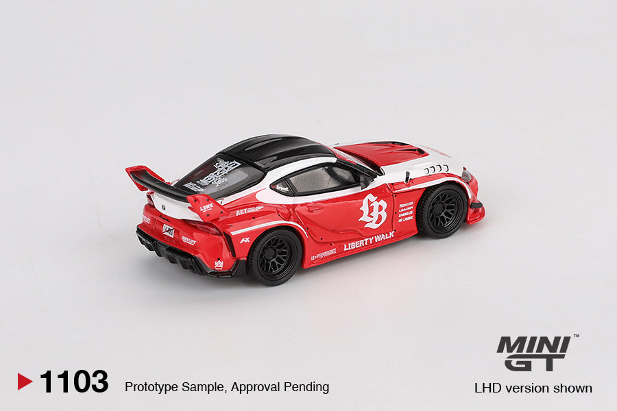 TSM Mini GT 1:64 LB WORKS Toyota GR Supra Red