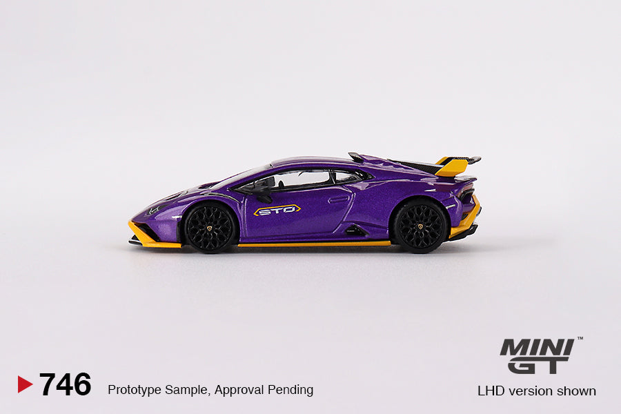 TSM Mini GT 1:64 Lamborghini Huracán STO Viola Pasifae RHD