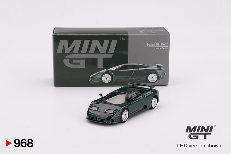 TSM Mini GT 1:64 Bugatti EB110 GT Verde Scuro