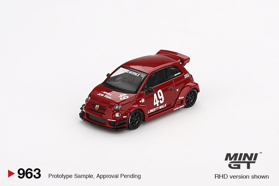 TSM Mini GT 1:64 LB-WORKS x Abas Works ABARTH 595 Red (RHD)