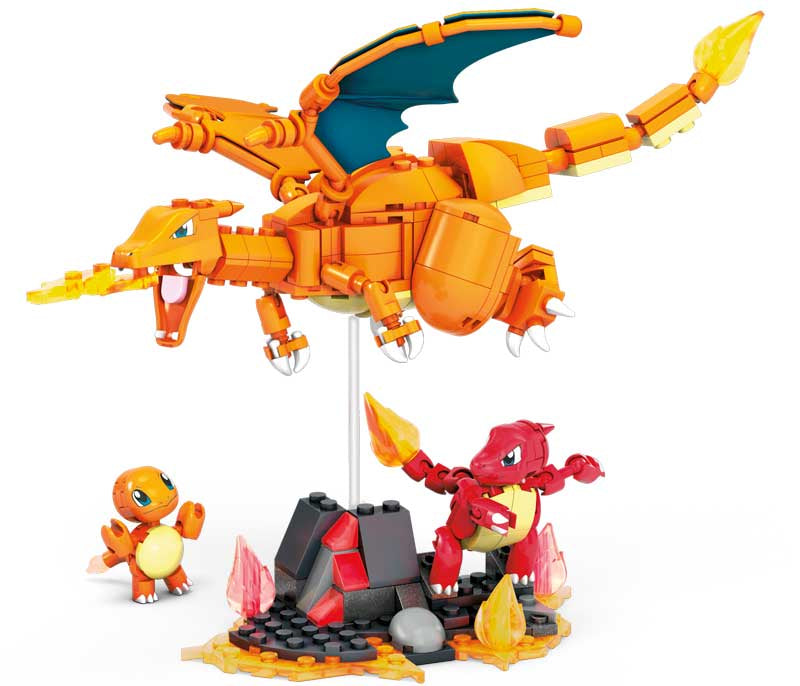 Mega Construx Pokemon Charmander Evolution Set