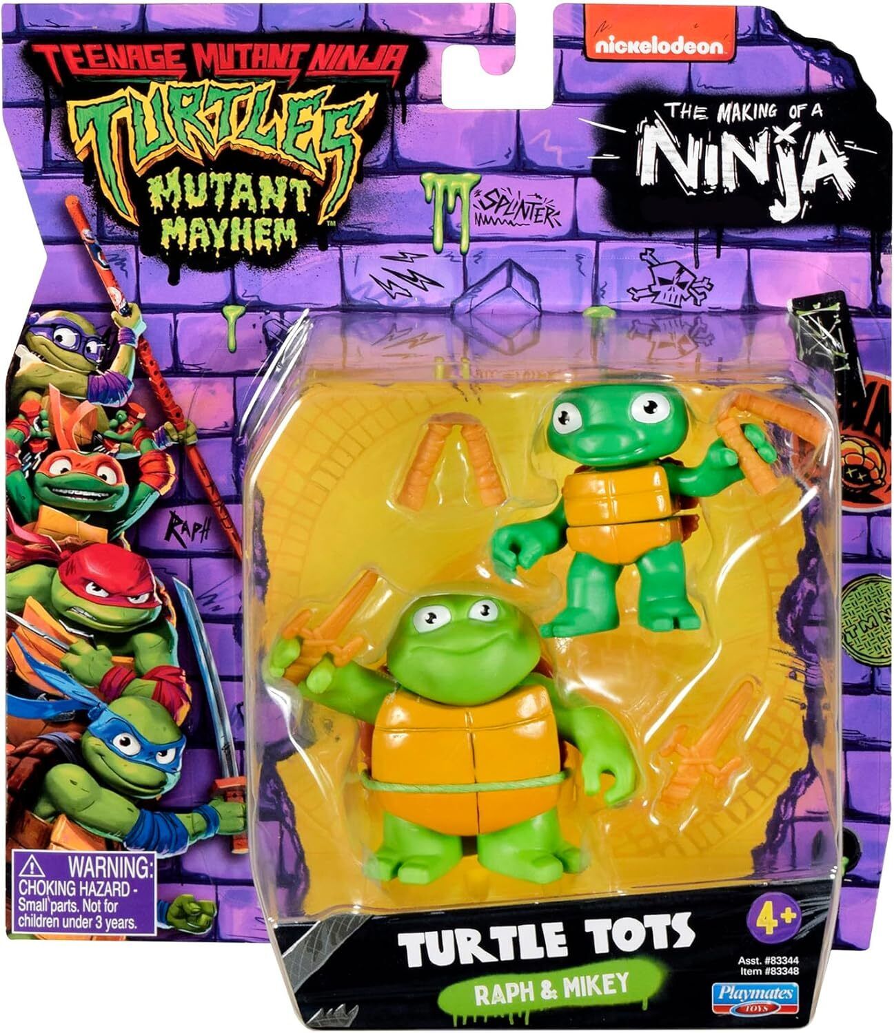 Teenage Mutant Ninja Turtles Mutant Mayhem Turtle Tots Raph & Mikey