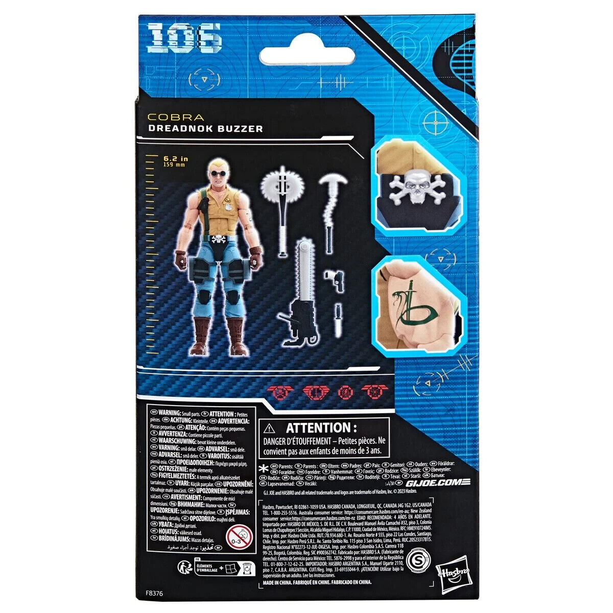 G.I. Joe Classified Dreadnok Buzzer 6 inch Figure