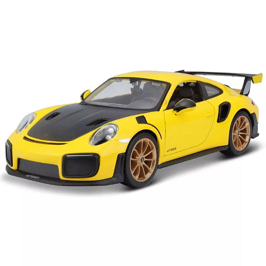 1:24 Porsche 911 Gt2 Rs Special Edition Yellow Diecast Car