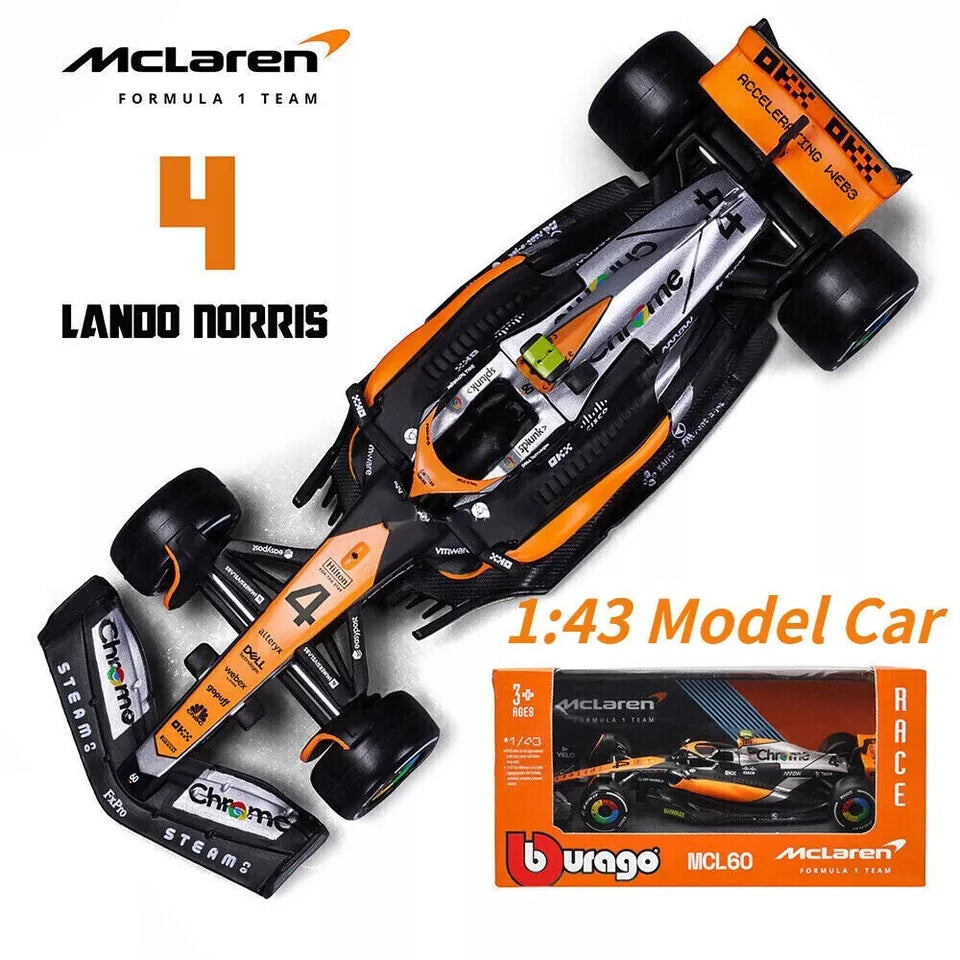 Bburago 1/43 F1 Mclaren MCL60 2023 #4 Lando Norris